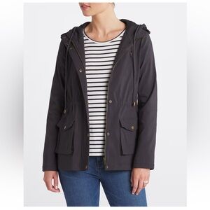 Eden Society Holly Hooded Utility Cargo Jacket Blue Size L